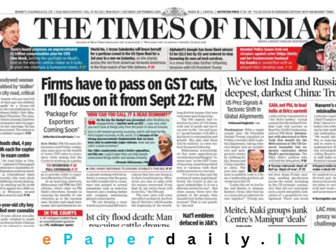 Times of India ePaper PDF
